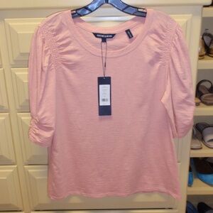 Veronica Beard Jessa Tee Rosebloom Size Large Top New With Tags